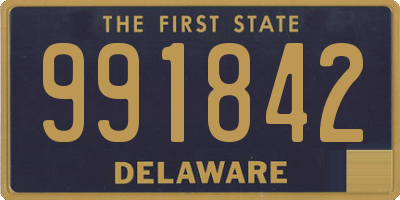 DE license plate 991842
