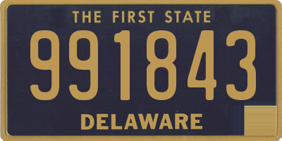 DE license plate 991843