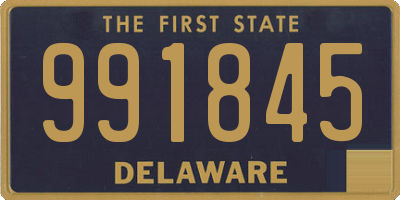 DE license plate 991845