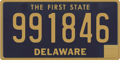 DE license plate 991846