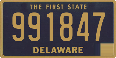 DE license plate 991847