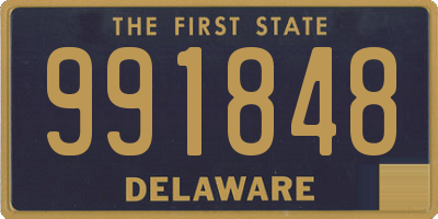 DE license plate 991848