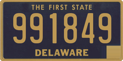 DE license plate 991849