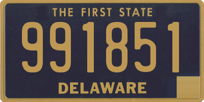 DE license plate 991851