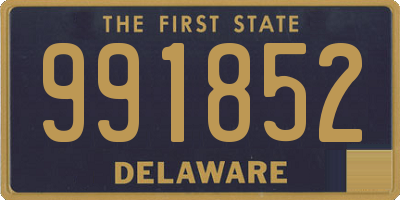 DE license plate 991852
