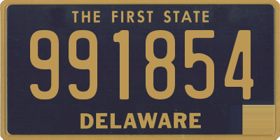 DE license plate 991854