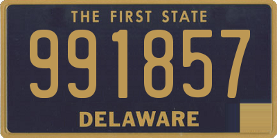 DE license plate 991857