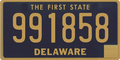 DE license plate 991858