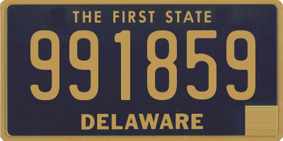 DE license plate 991859