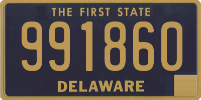 DE license plate 991860