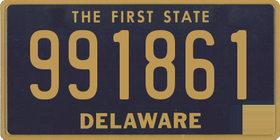 DE license plate 991861