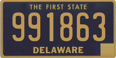 DE license plate 991863
