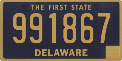 DE license plate 991867