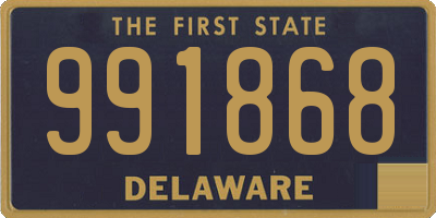 DE license plate 991868