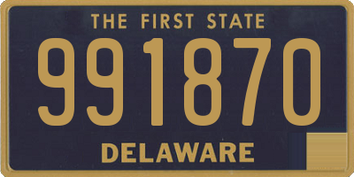 DE license plate 991870