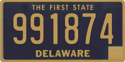 DE license plate 991874