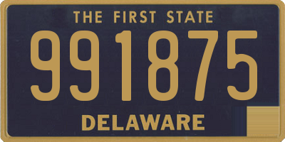 DE license plate 991875