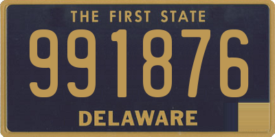 DE license plate 991876