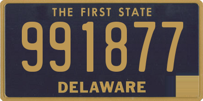 DE license plate 991877