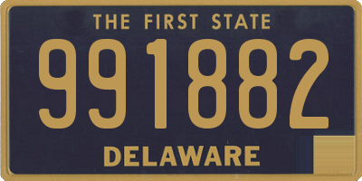 DE license plate 991882