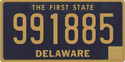 DE license plate 991885