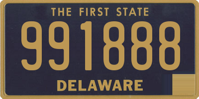 DE license plate 991888