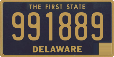 DE license plate 991889