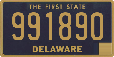 DE license plate 991890
