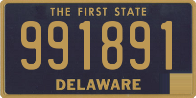 DE license plate 991891