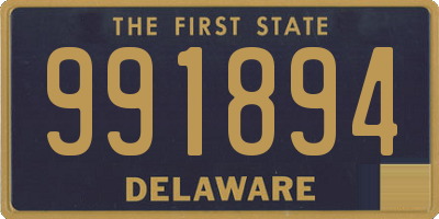 DE license plate 991894
