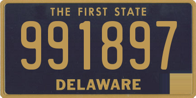 DE license plate 991897