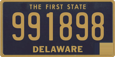 DE license plate 991898