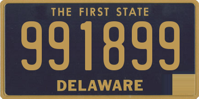 DE license plate 991899