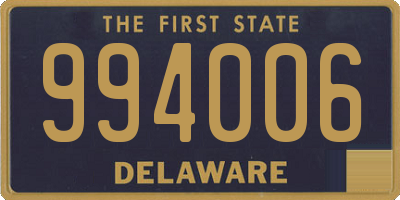 DE license plate 994006