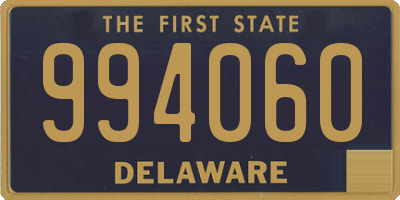 DE license plate 994060