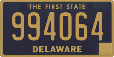 DE license plate 994064
