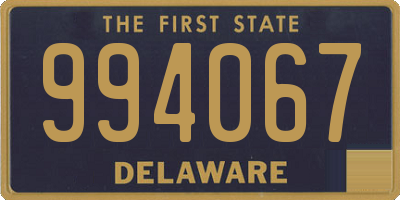 DE license plate 994067