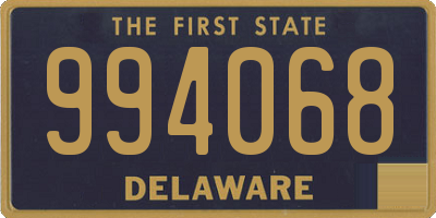 DE license plate 994068