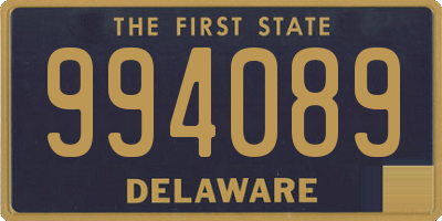 DE license plate 994089