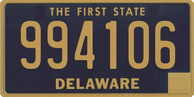 DE license plate 994106