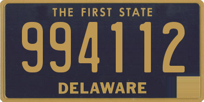 DE license plate 994112