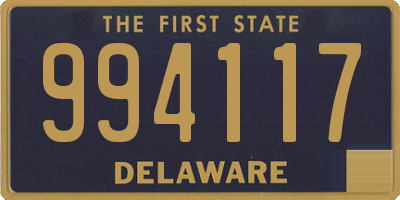 DE license plate 994117