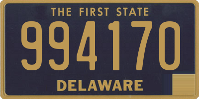 DE license plate 994170