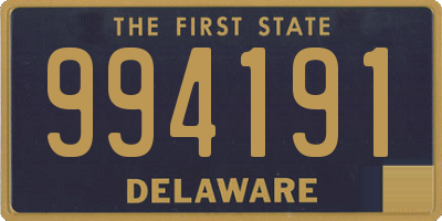 DE license plate 994191