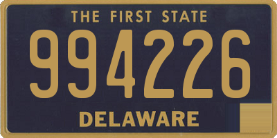 DE license plate 994226
