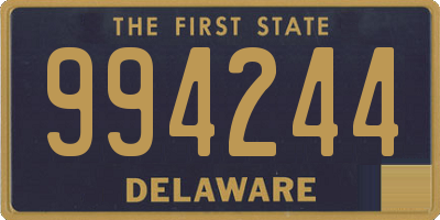 DE license plate 994244