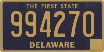 DE license plate 994270