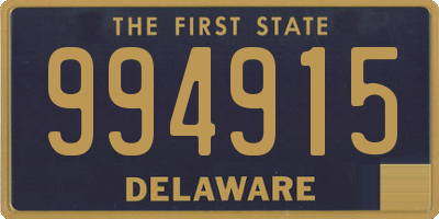 DE license plate 994915