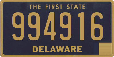 DE license plate 994916