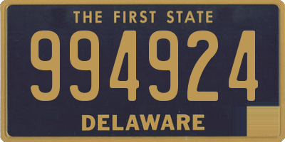 DE license plate 994924